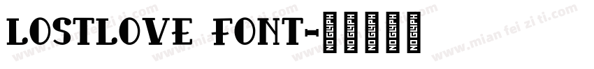 LostLove Font字体转换